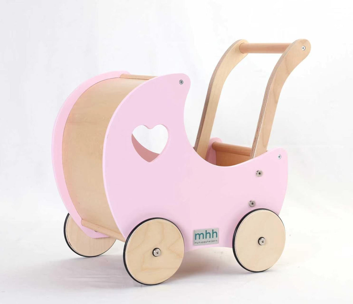 Sweet Doll Pram - Rose Pink & Varnished *Pre order Early October 2026