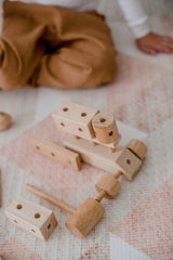 Natural Wood Construction Set