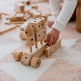 Natural Wood Construction Set