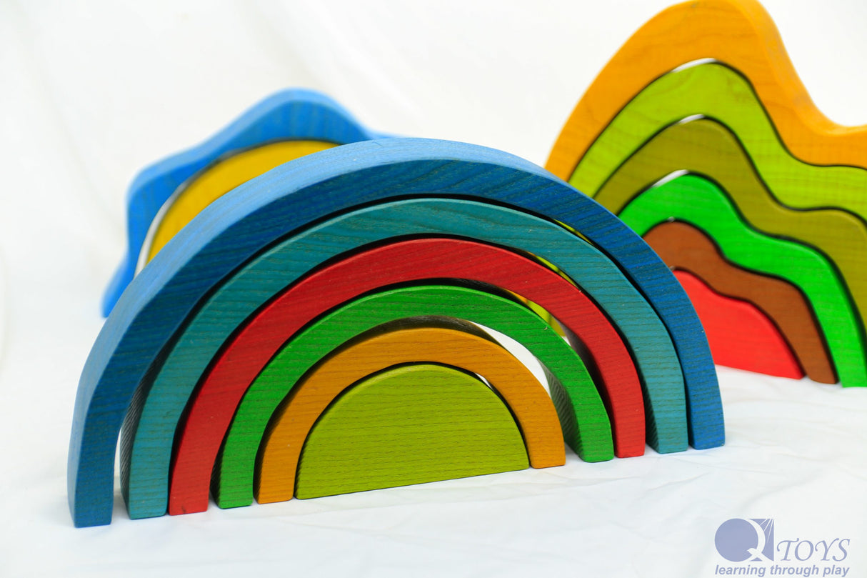 Color Rainbow Blocks - 6pcs