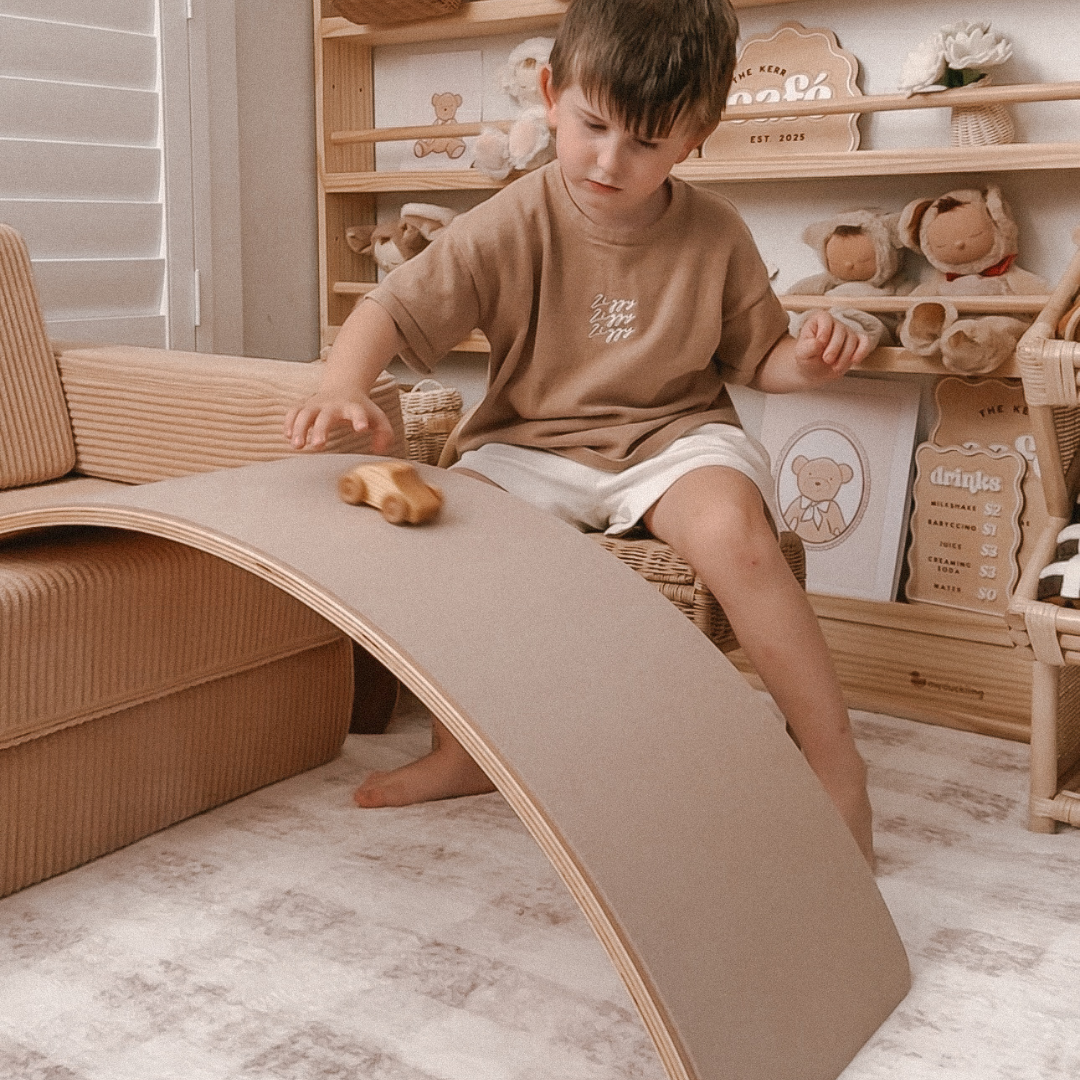 Latte Felt Backed Balance Board