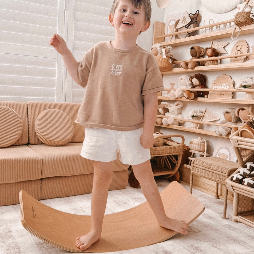 Latte Felt Backed Balance Board