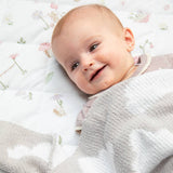 Chenille Blanket - Grey Clouds