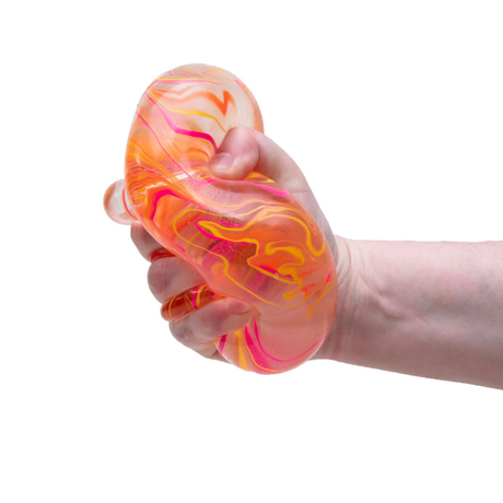 Swirl Niceberg NeeDoh sensory fidget toy shown in the hand for scale