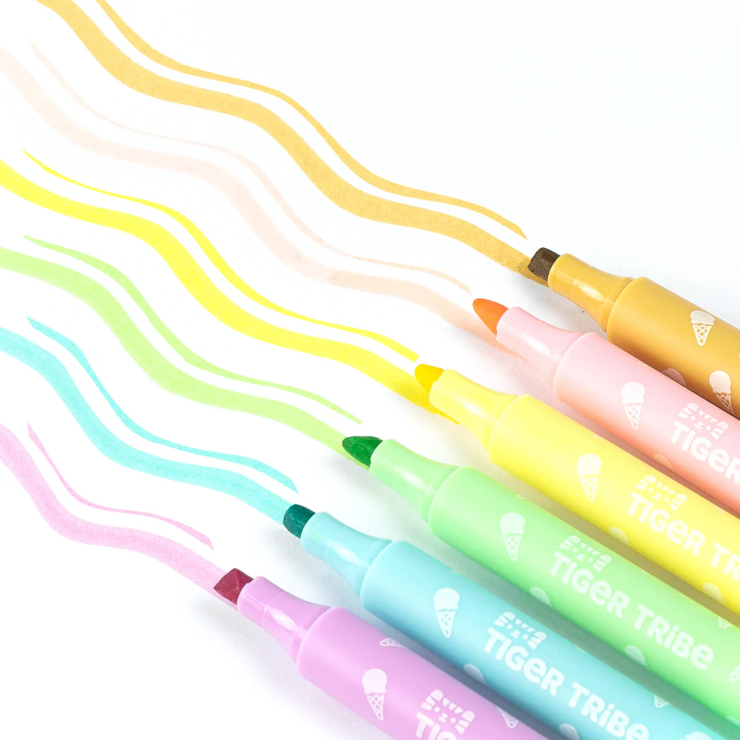 Close-up detail of the Scented Sundae Markers