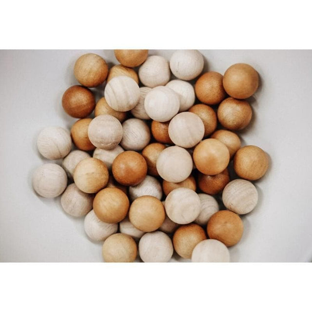 2 Tone Wooden Balls Set of 50