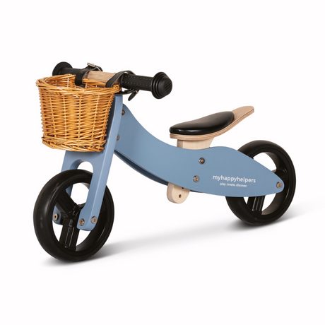 2 in 1 Mini Trike / Balance Bike with Basket - Slate Blue