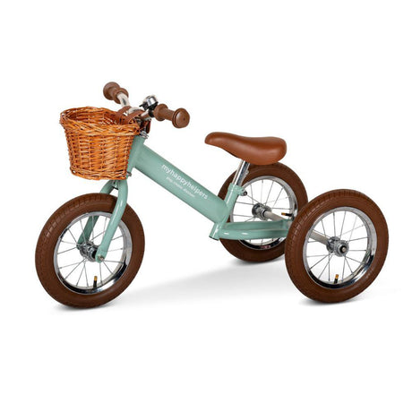 2 in 1 Steel Trike / Balance Bike - Sage Green