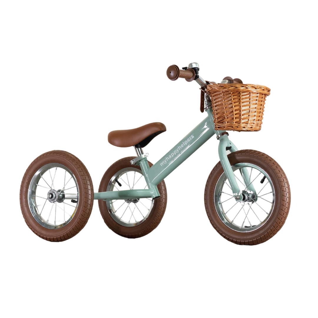 2 in 1 Steel Trike / Balance Bike - Sage Green