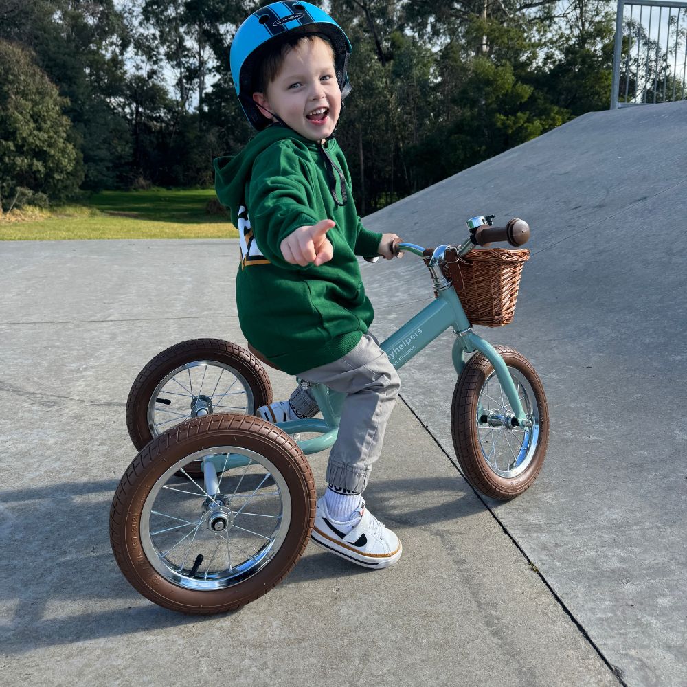 2 in 1 Steel Trike / Balance Bike - Sage Green