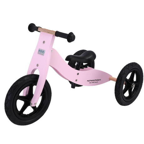 2 in 1 Trike / Balance Bike with Basket - Rose Pink