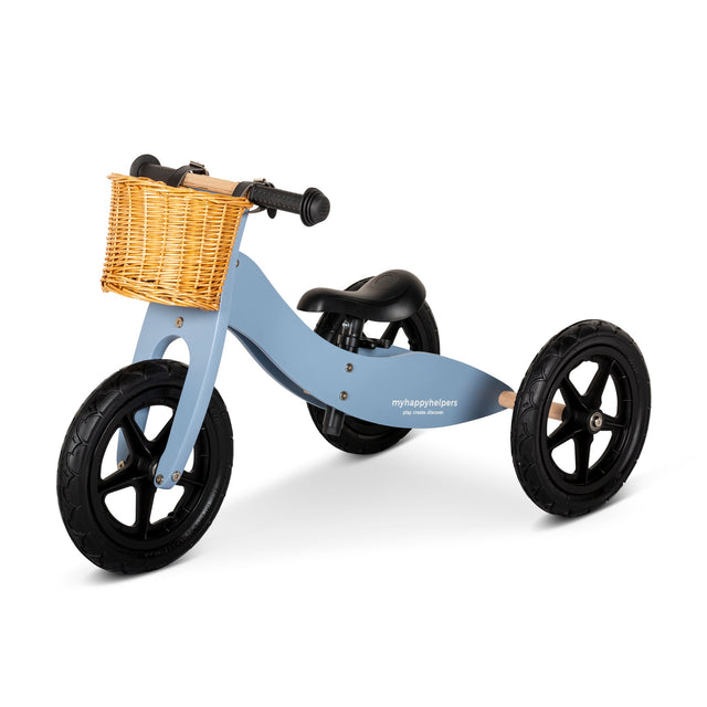 2 in 1 Trike / Balance Bike with Basket - Slate Blue