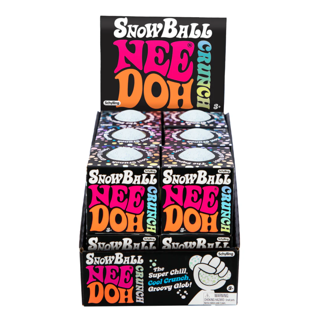 NeeDoh Snow Ball Crunch Stress Ball *December 2026 PRE ORDER*