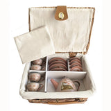 Egmont Tin Tea Set - Fawn in a Wicker Basket
