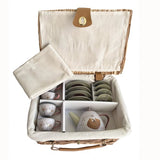 Egmont Tin Tea Set - Forest in a Wicker Basket