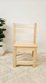 Rubber Wood Stacking Chair - Set of Two