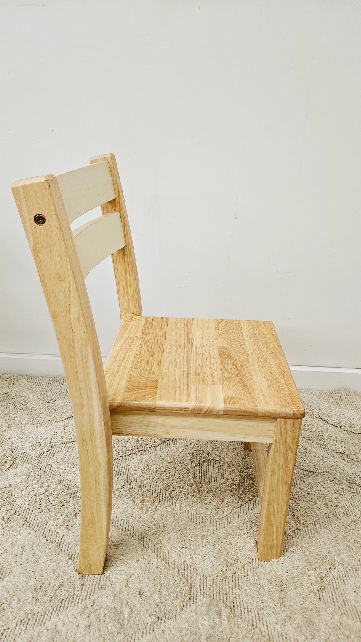 Rubber Wood Stacking Chair - Set of Two