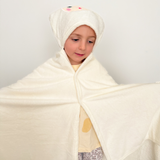 Animal Hooded Towel - Cream