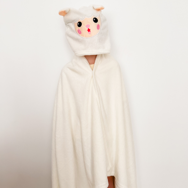 Animal Hooded Towel - Cream