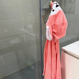 Animal Hooded Towel - Pink