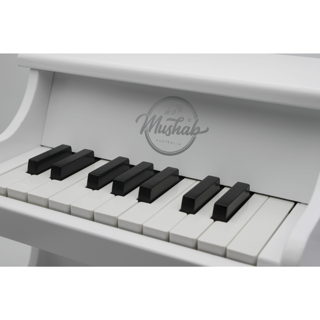 Classic Wooden Piano – White