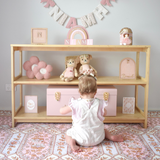 Aspire Slimline Two-Tier Bookshelf - Varnished