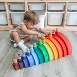 Large Wooden Rainbow Stacker - Bright July Restock