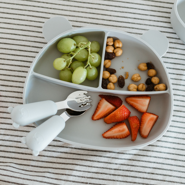 Bear Shaped Dinner Set Storm Grey