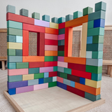 Large Stepped Block Pyramid - Rainbow July Restock
