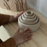 Beech Wood Stacking Bowls