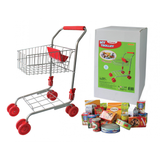 Metal Trolley With Groceries