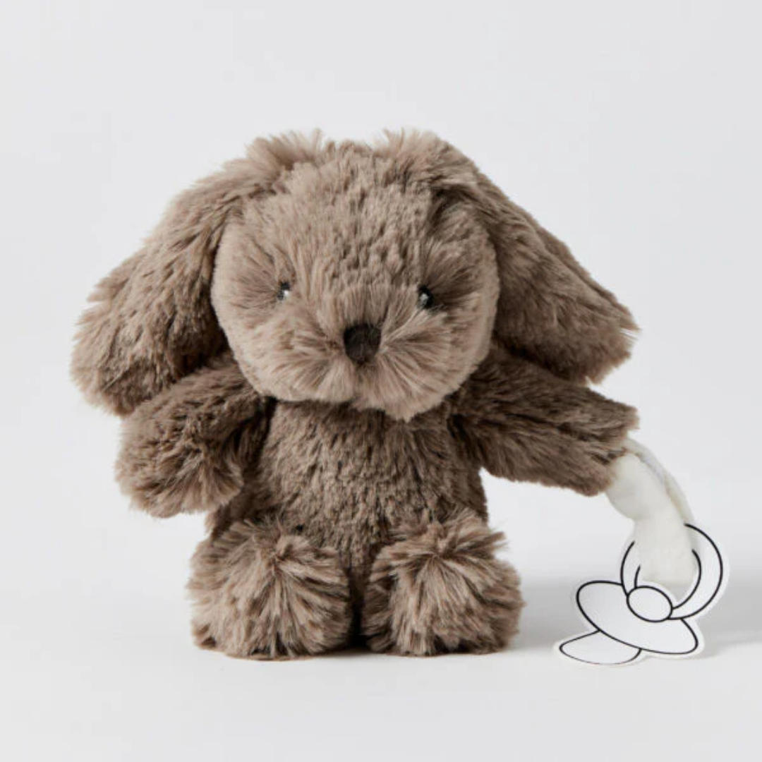 Jiggle & Giggle Mocha Bunny Dummy Clip
