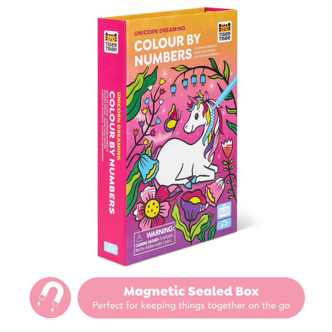 Colour by Numbers - Unicorn Dreaming
