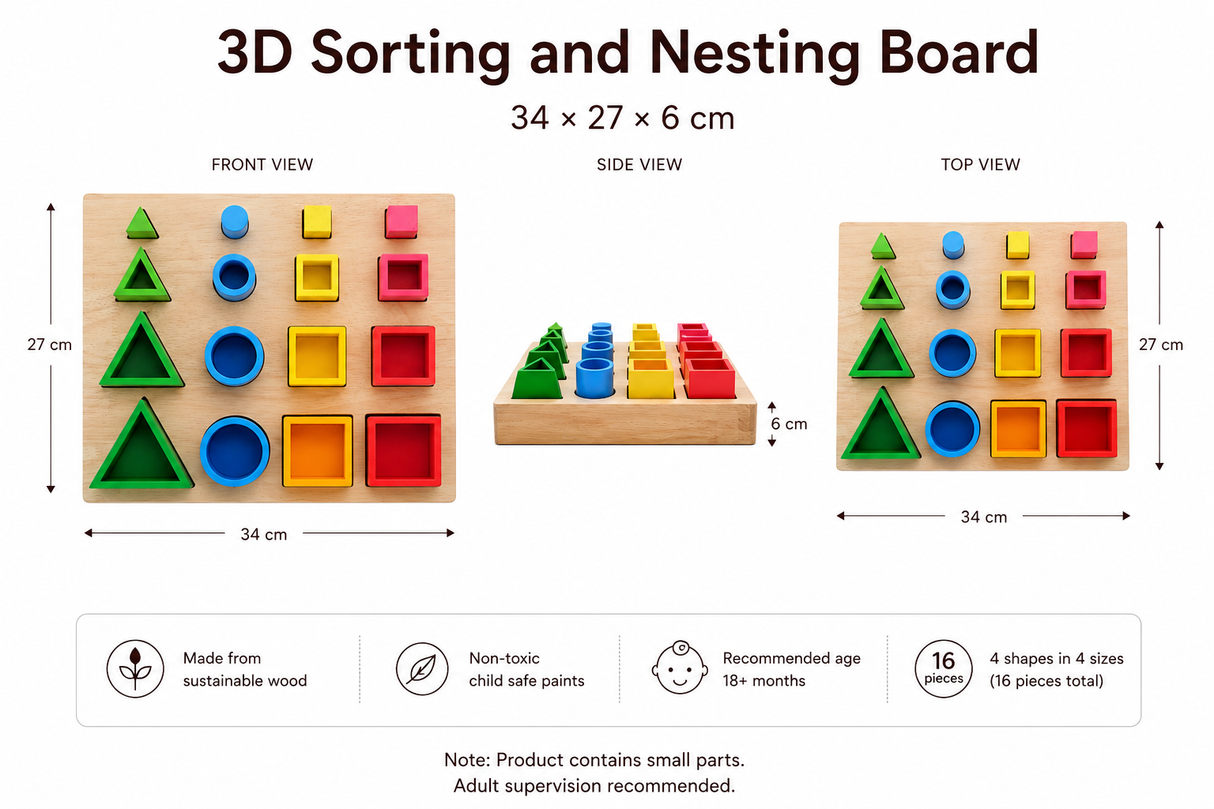 3D Sorting and Nesting Board
