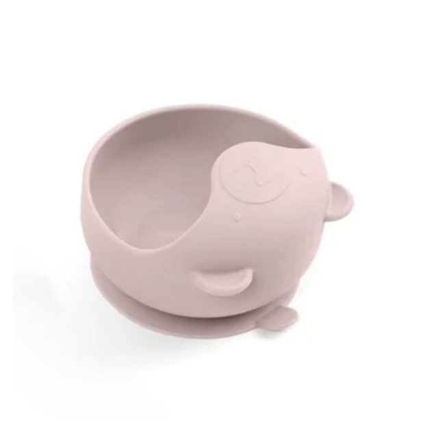 Silicone Bear Bowl Mauve