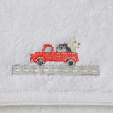 Trucking Along Bath Towel & Face Washer in Organza Bag