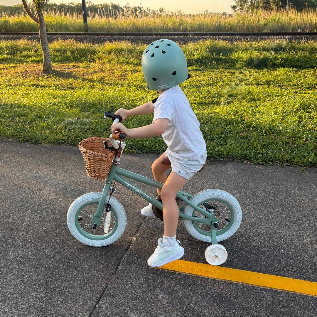 Pedal and Ride Steel Bike Bundle - Sage Green