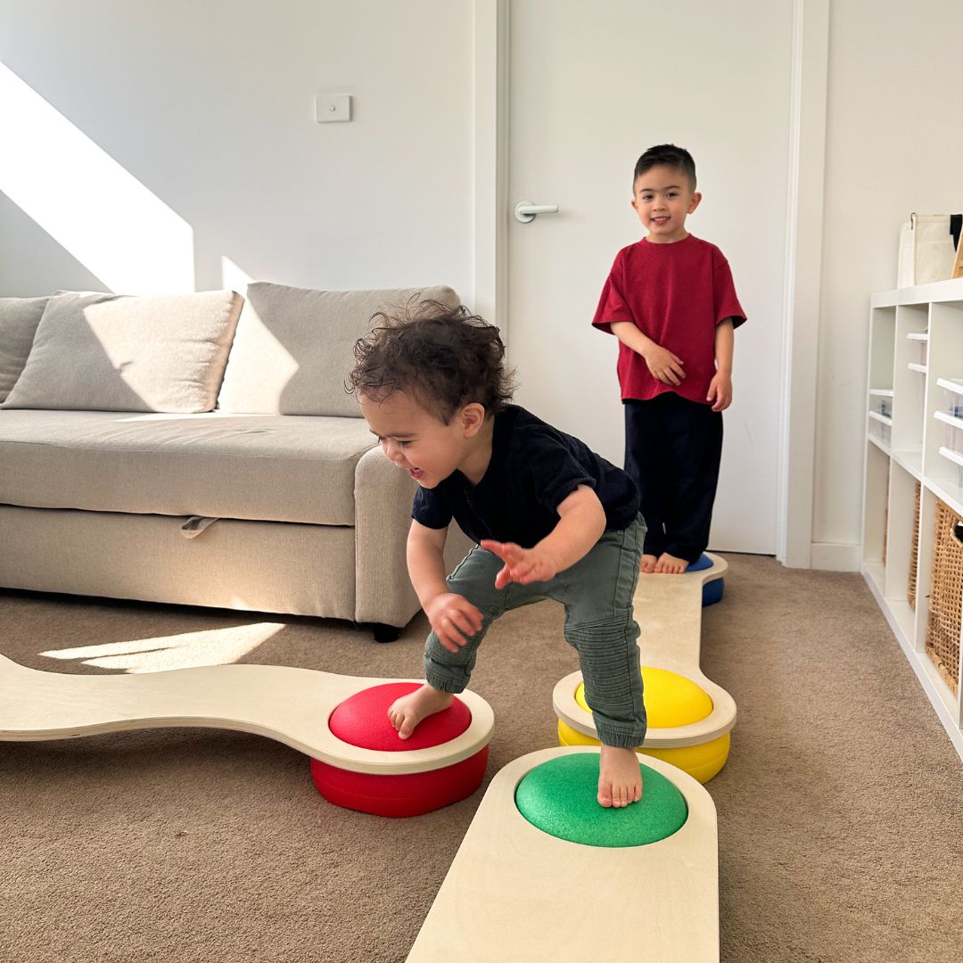 Everything included with the Stepping Stone Balance Beam Set