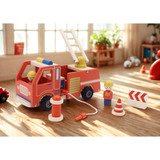 Wooden Fire Engine Playset