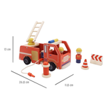 Wooden Fire Engine Playset