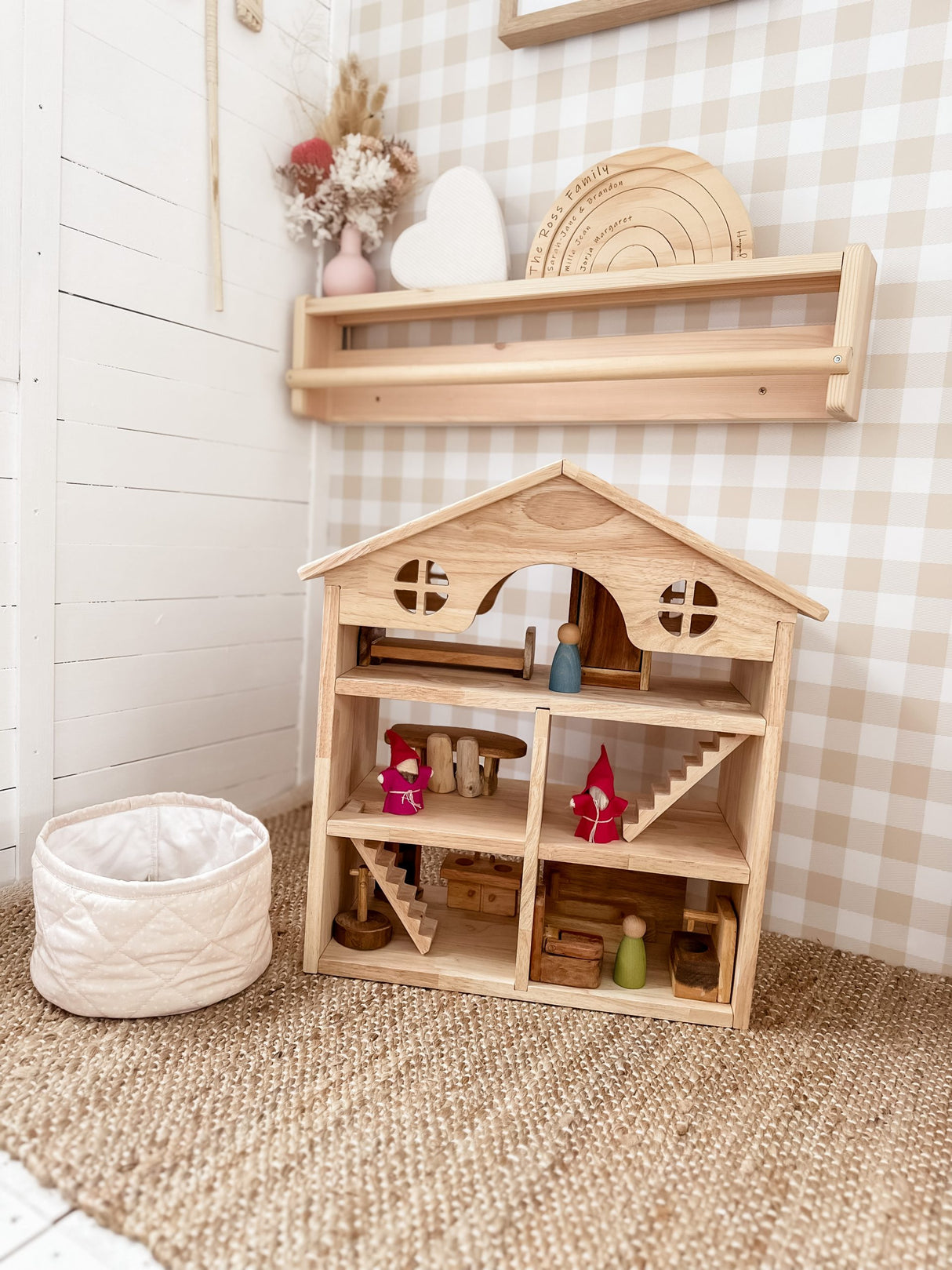 Classic Wooden Dollhouse
