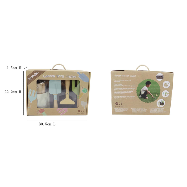 Garden Belt With Tools & Name Tag