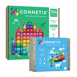 Connetix 128 pc Bright Creative Motion Bundle magnetic tiles