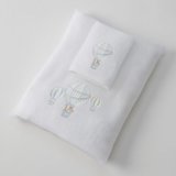 Balloon Voyage Bath Towel & Face Washer in Organza Bag