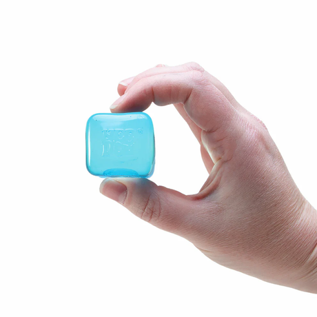 Nice Ice Baby Teenie (Multi-Pack) NeeDoh sensory toy multi-pack shown in the hand for scale