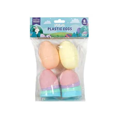 Easter Dreams Easter Pastel Fillable Eggs 6pk