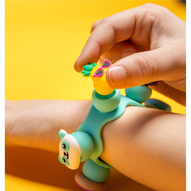 Plip Charms Teal Bracelet