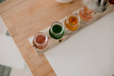 Wooden Paint Pot Holder with jars
