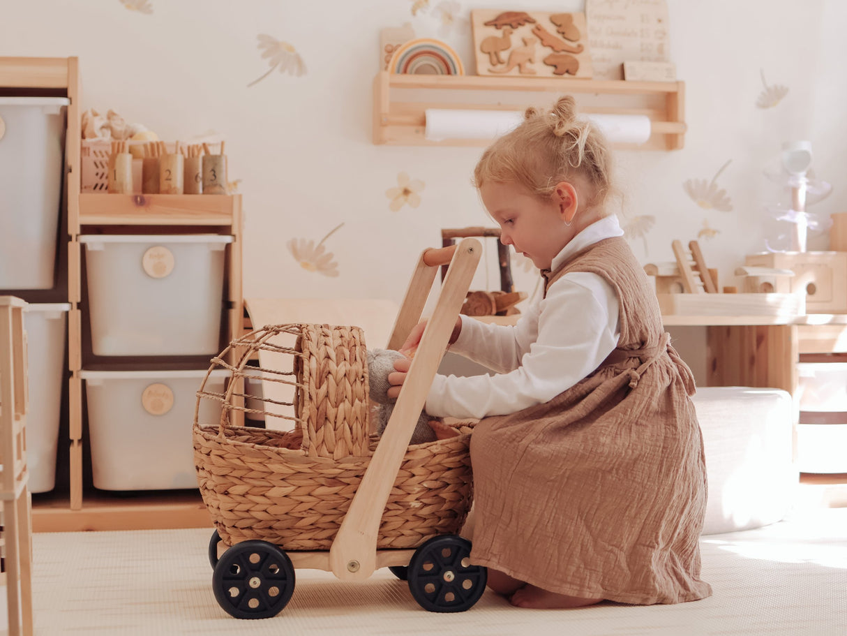Water Hyacinth Doll Pram & Walker Playset