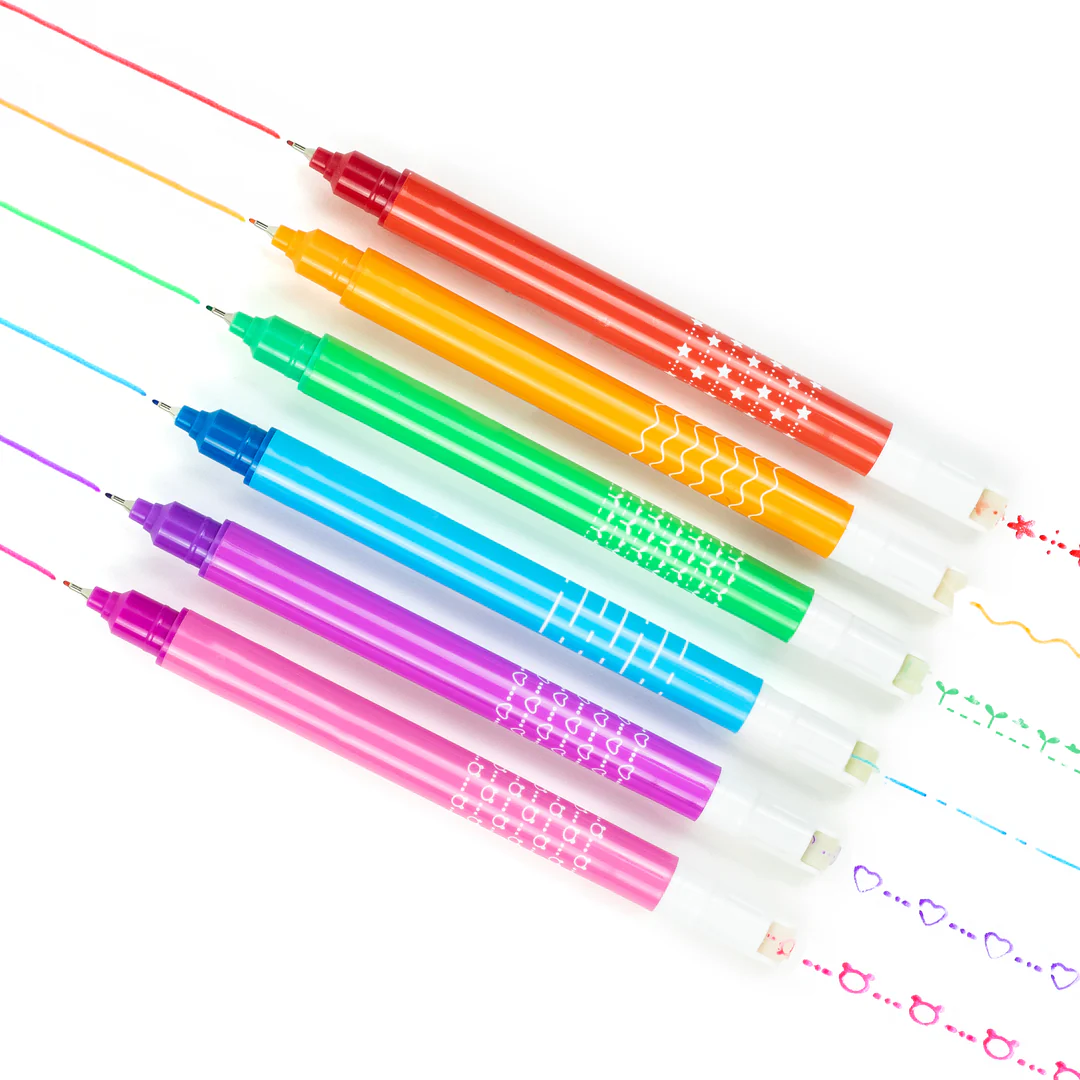 Close-up detail of the Roller Pattern Pens